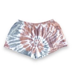 NEW! Rylee + Cru Tie Dye Pull On Style French Terry Shorts Size XL